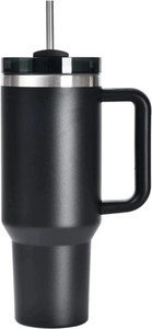 Ojra Tumbler with Handle and Straw Lid Water Bottle Travel Coffee Cup Hot &Cold Stainless Steel Tumbler