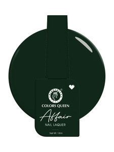COLORS QUEEN Affair Matte Nail Lacquer, Chip Resisting, Long Lasting & Quick Dry Nail Polish Green Sapphire