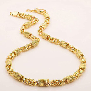 LABHUBAMON New style new year gold chain for man and boy Gold-plated Plated Alloy Chain