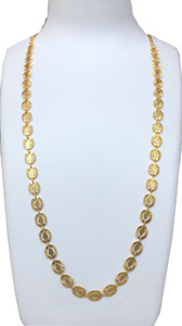 jeweon Gold Plated Stylish Maharani Haar Necklace For Women & Girls (Size: 30 inch) Brass Plated Brass Necklace