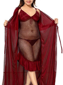 HouseOfCommon Women Robe and Lingerie Set