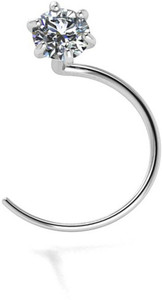 SOMYA Zircon Sterling Silver Nose Stud