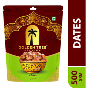 Golden Tree 100% Pure & Fresh Khajoor| Deliciously Sweet| Rich in Fibre Naturally Energizing Dates