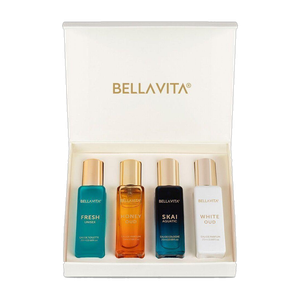 BELLAVITA Luxury Unisex Perfume Gift Set - 4x20 ML Eau de Parfum - 80 ml
