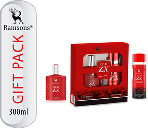 रैम्सन्स Red Zx Gift Pack Eau de Parfum  -  300 ml