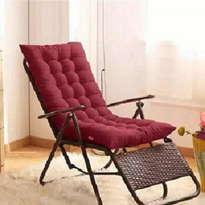 BHEBHA Microfibre Chair Pad Pack of 1 Solid chair pad