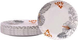 फीस्ट Melamine smart (508) 7 inch Half dinner plate set 12 pcs डिनर प्लेट