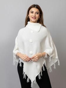 Hi Style Wool Blend Poncho