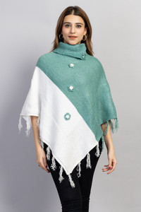 Hi Style Wool Blend Poncho