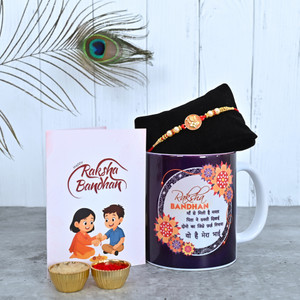 Religious Pinted Mug Assorted Rakhi by Poorak