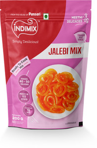 INDIMIX Instant Ready to Cook Jalebi Mix | Ready In 3 Steps | Healthy & Tasty 200 g