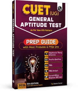 PW CUET (UG) General Aptitude Test Chapterwise & Topicwise Question Bank For Exam 2026