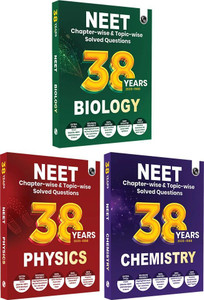 PW 38 Years NEET Previous Year Solved Question Papers Physics, Chemistry and Biology PYQ Combo Set of 3 Books (2025 - 1988) Chapterwise Topicwise Solutions For NEET Exam 2026