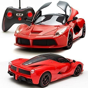 K.D Tinytots Ferrari Remote Control Car, Rechargeable Luxury Sports