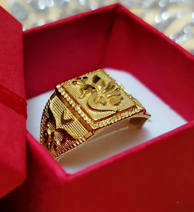 TMRcreation Fancy peacock ring for man and boys / fancy ring Brass Gold Plated Ring
