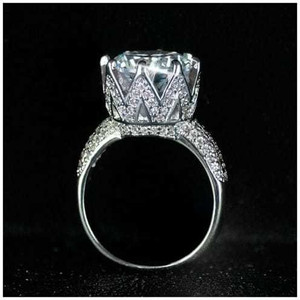 JASEELA LATEST DESIGN SOLITAIRE SILVER PLATED AMERICAN ADJUSTABLE Steel Zircon, Cubic Zirconia, Diamond Ring
