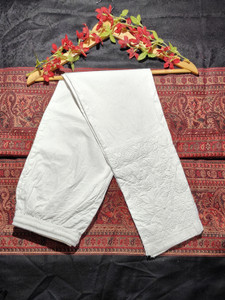 Lucknowi Chikankari Embroidered Lycra Women Harem Pants
