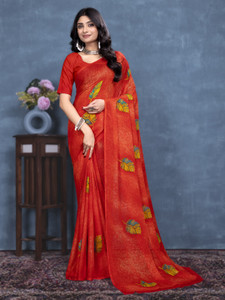 Kanooda Prints Printed Daily Wear Georgette Saree