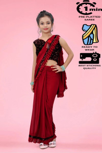 Embellished Bollywood Lycra Blend Saree
