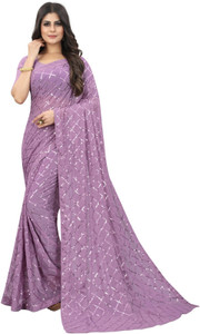 b bella creation Self Design Bollywood Georgette Saree