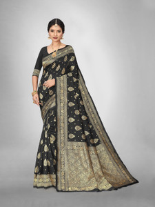 mahakay Woven Kanjivaram Silk Blend Saree