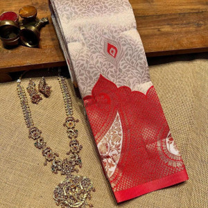 AVANTIKA FASHION Woven Kanjivaram Pure Silk, Art Silk Saree