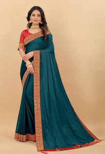 BKFINISHING Solid/Plain Daily Wear Art Silk Saree