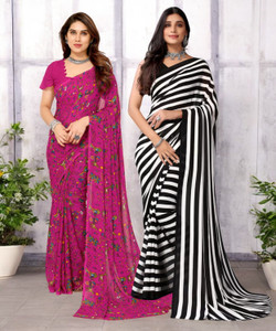 TTH Printed Bollywood Georgette Saree