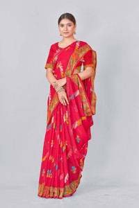 Nandita designer Printed Bandhani Chiffon Saree