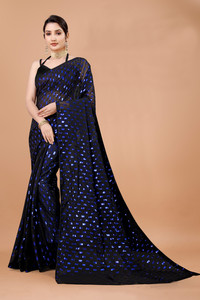 b bella creation Embellished Bollywood Georgette Saree