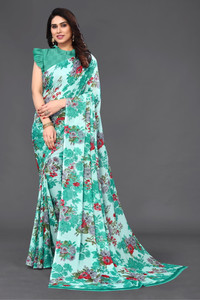 BHAGYAVATI DESIGNER Embroidered, Embellished, Self Design Maheshwari Cotton Silk Saree
