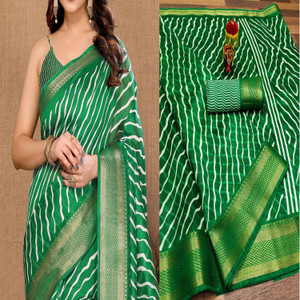 Hema Silk Mills Printed Bollywood Cotton Silk Saree