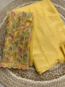 Infyshopy Fashions Self Design, Printed, Solid/Plain Bollywood Chiffon, Georgette Saree