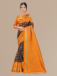 Kanooda Prints Printed Mysore Art Silk Saree