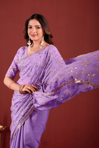 BHAGYAVATI DESIGNER Embellished Bollywood Georgette Saree
