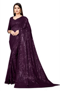 Bluebirdimpex Embroidered Bollywood Georgette Saree