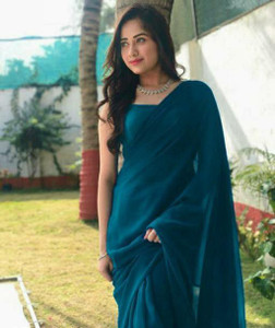 sareya veela Self Design Daily Wear Georgette Saree