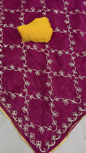HouseOfCommon Embroidered Maheshwari Chiffon Saree
