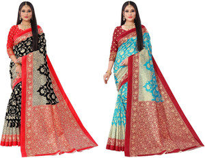 Kanooda Prints Printed Mysore Art Silk Saree
