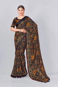 Nandita designer Printed Leheria Satin Saree