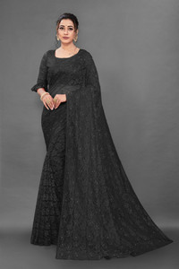 BRAHMANI TEXTILE Self Design Bollywood Net Saree