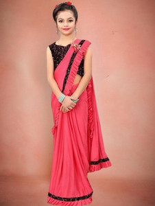 Avsar international Embellished Bollywood Lycra Blend Saree