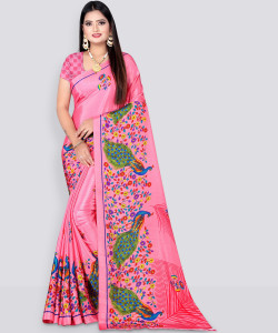 Leelavati Printed Daily Wear Crepe Saree