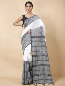 DipDiya Self Design Handloom Pure Cotton Saree