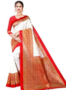 maayro Woven Banarasi Art Silk Saree