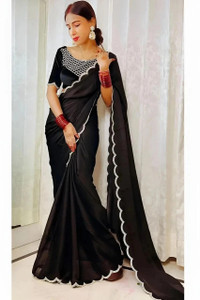 MAMTAIMPEX Embroidered Bollywood Georgette Saree