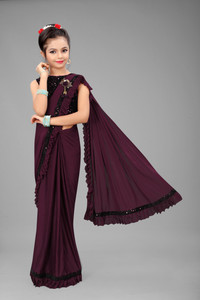 VRAJTEX FAB Embellished Bollywood Lycra Blend Saree