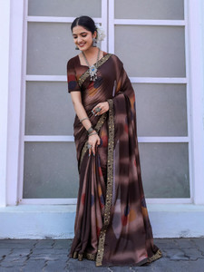 Kanooda Prints Printed Mysore Georgette Saree
