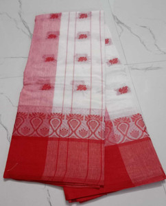 Aishani tant saree ghar Self Design Tant Pure Cotton Saree