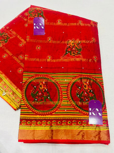 KRISHNA NX Embellished Daily Wear Pure Cotton Saree